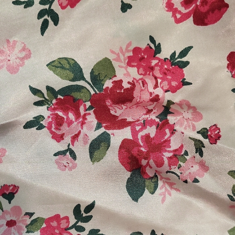 Floral Pink Pajama Pants - Picture 4 of 4